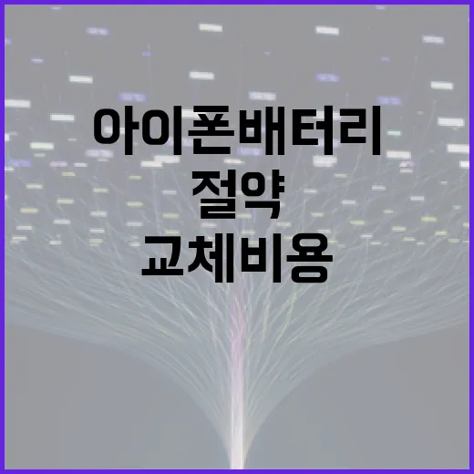 아이폰 배터리 교체 비용을 절약하는 방법 - 요약
