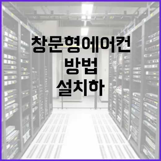 창문형 에어컨을 설치하고 최적화하는 방법 - 요약