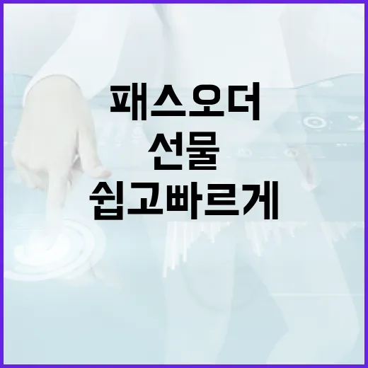 패스오더로 선물하는 방법: 쉽고 빠르게 선물하기 - 요약