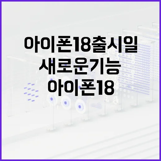 아이폰18 출시일 및 새로운 기능 알아보는 방법 - 요약
