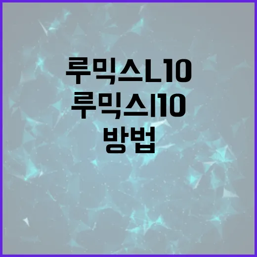 루믹스 L10을 최적화하여 최고의 사진을 촬영하는 방법 - 요약