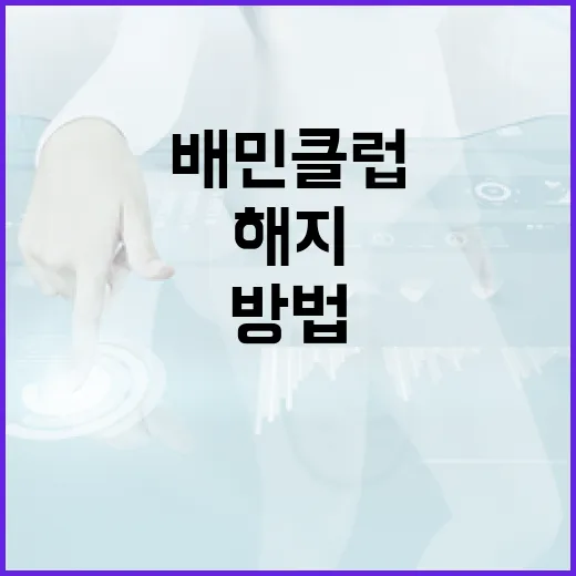 배민클럽 해지하는 방법: 쉽고 빠르게 따라하기 - 요약