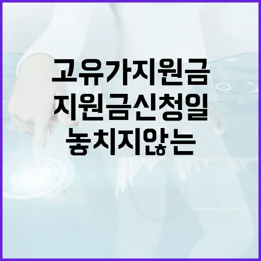 고유가 지원금 신청일을 놓치지 않는 방법 - 요약