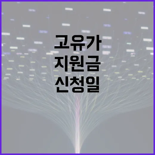 고유가 지원금 신청일, 이렇게 준비하세요 - 요약