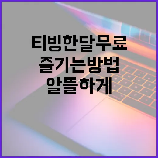 티빙 한달 무료로 즐기는 방법, 알뜰하게 시작하기 - 요약