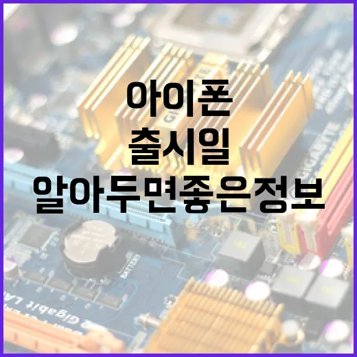 아이폰18 출시일: 기대감과 함께 알아두면 좋은 정보 - 요약