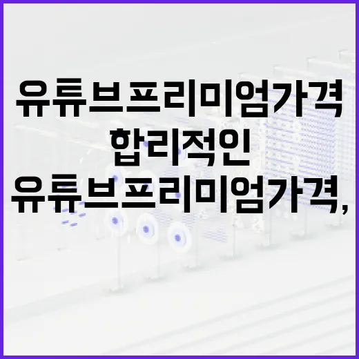 유튜브 프리미엄 가격, 합리적인 선택일까? - 요약