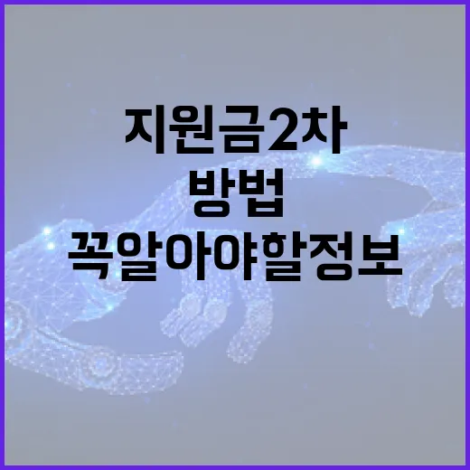 고유가 지원금 2차: 꼭 알아야 할 정보와 활용 방법 - 요약