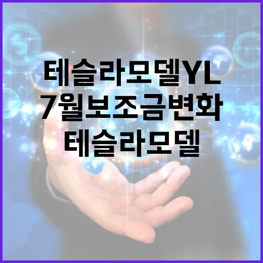테슬라 모델 YL: 7월 보조금 변화와 영향 - 요약