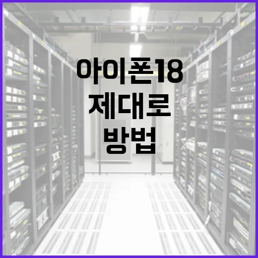 아이폰18을 제대로 활용하는 방법 - 요약