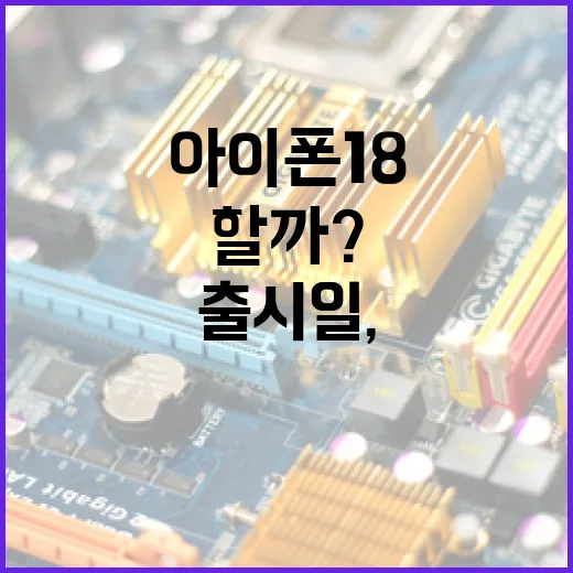 아이폰18 출시일, 무엇을 기대해야 할까? - 요약