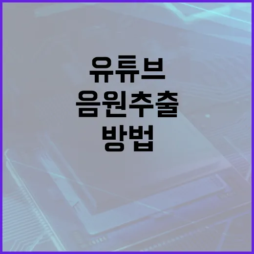 유튜브에서 음원 추출하는 방법, 쉽게 따라하기 - 요약