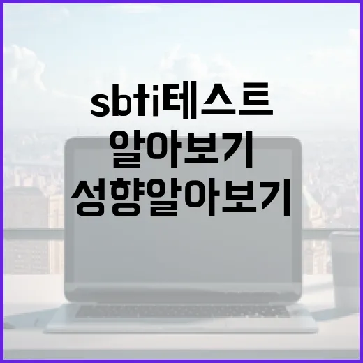 SBti 테스트를 통해 나의 성향 알아보기 - 요약