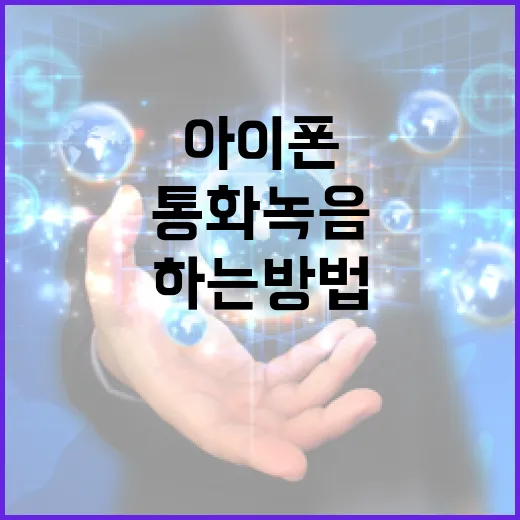 아이폰에서 통화녹음 하는 방법과 유용한 팁 - 요약