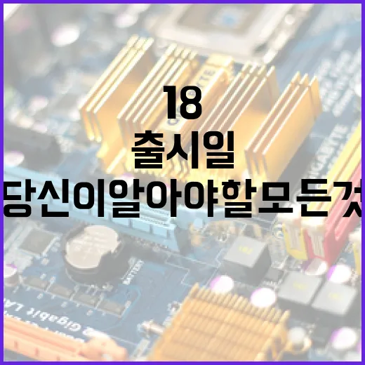 아이폰18 출시일, 당신이 알아야 할 모든 것 - 요약