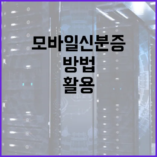모바일 신분증 활용하는 방법: 알면 편리한 디지털 라이프 - 요약