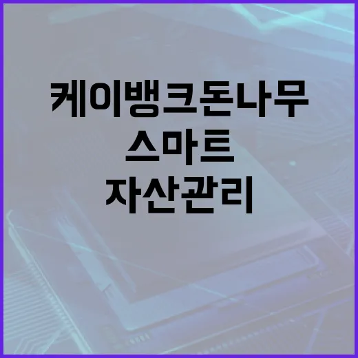 케이뱅크 돈나무로 스마트하게 자산 관리하는 방법 - 요약