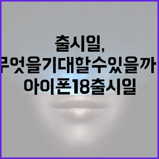아이폰18 출시일, 무엇을 기대할 수 있을까? - 요약