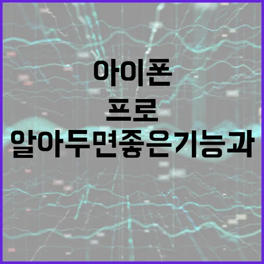 아이폰18프로: 알아두면 좋은 기능과 활용법 - 요약