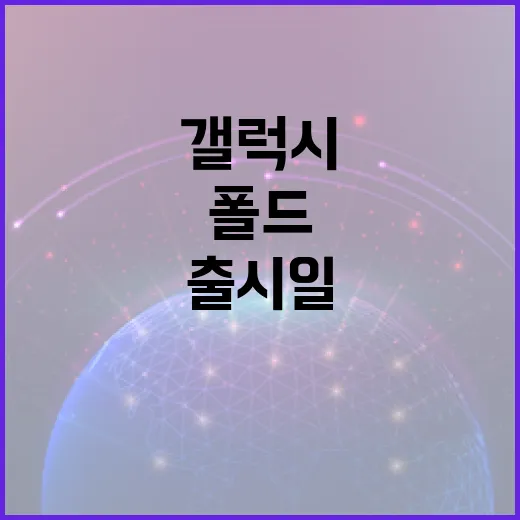 갤럭시 폴드8 출시일: 기대되는 변화와 소문들 - 요약