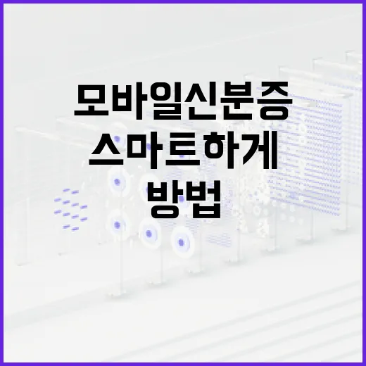 모바일 신분증: 스마트하게 관리하는 방법 - 요약