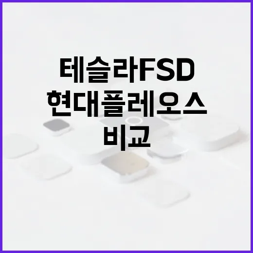 테슬라 FSD와 현대 플레오스: 자율주행의 미래를 비교하다 - 요약