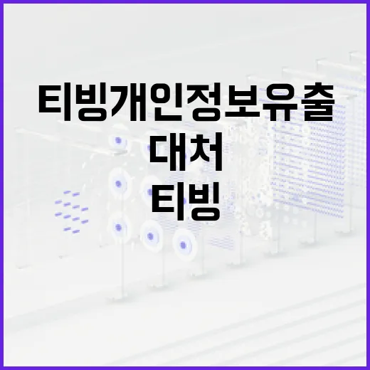 티빙 개인정보 유출, 이렇게 대처하세요 - 요약