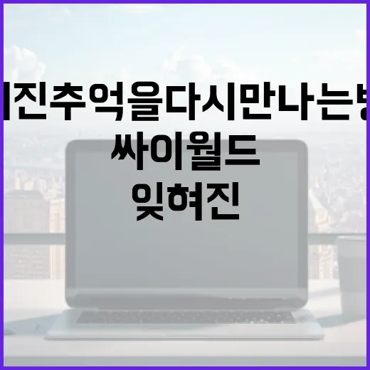 싸이월드, 잊혀진 추억을 다시 만나는 방법 - 요약