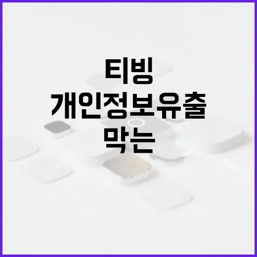티빙 개인정보 유출을 막는 방법 - 요약