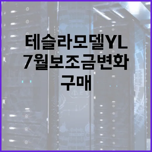 테슬라 모델 YL: 7월 보조금 변화와 최적의 구매 시점 - 요약