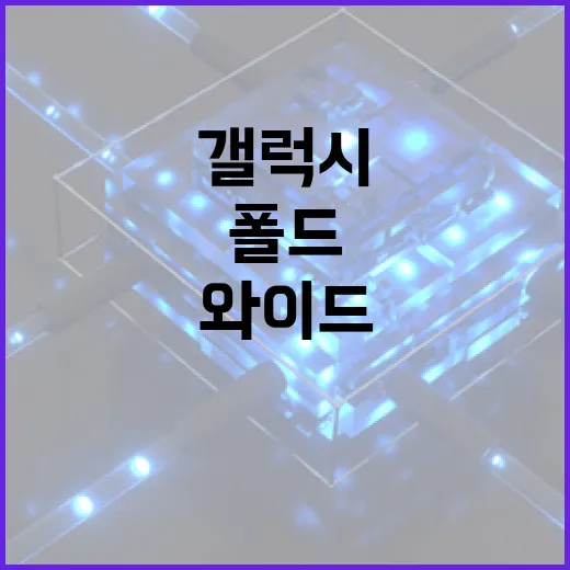 갤럭시 와이드 폴드의 매력 탐구: 혁신적인 기술과 실용성 - 요약