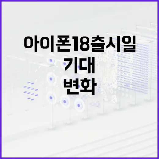 아이폰18 출시일에 대한 모든 것: 기대와 변화 - 요약