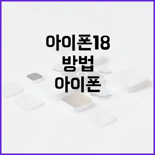 아이폰18로 더 스마트하게 살아가는 방법 - 요약