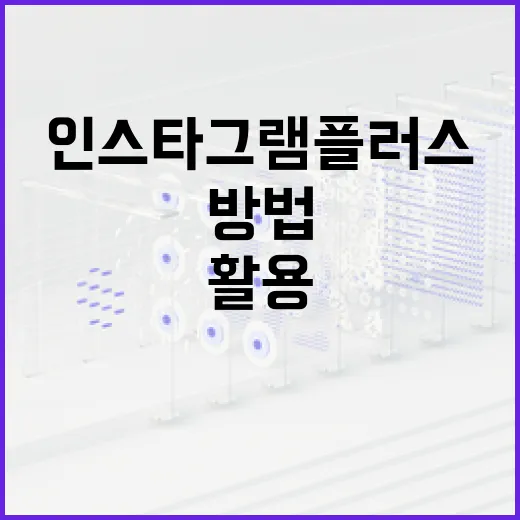 인스타그램 플러스 활용하는 방법: 시작하기 - 요약