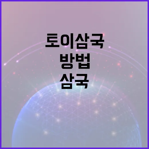 토이삼국을 제대로 즐기는 방법 - 요약