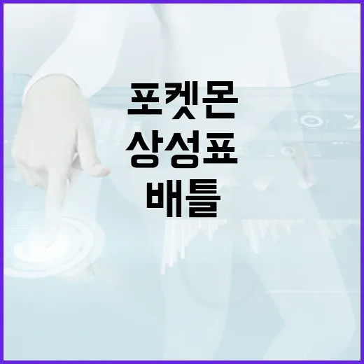 포켓몬 배틀에서 상성표 활용하는 방법 - 요약