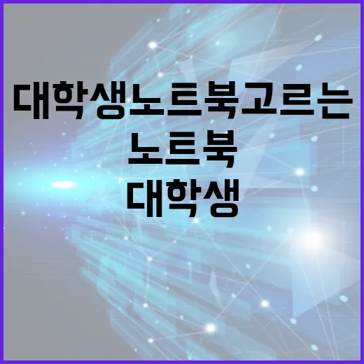 대학생노트북 고르는 방법, 4년 쓰려면 사양표보다 이것부터 보세요 - 요약