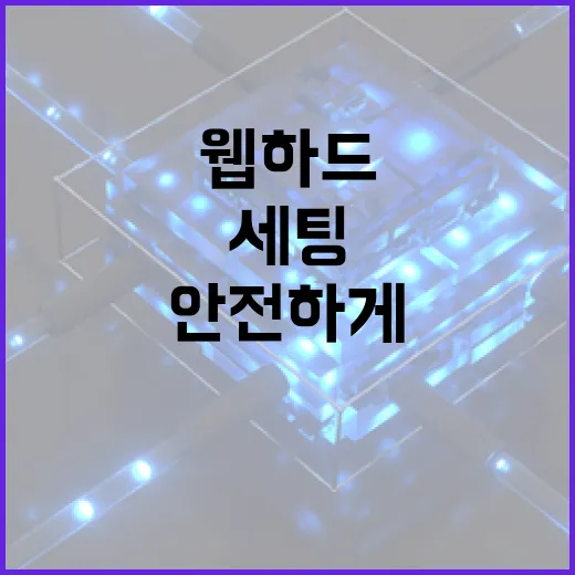 웹하드 안전하게 쓰려면 이렇게 세팅하세요 - 요약