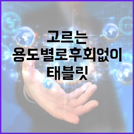 태블릿PC추천, 용도별로 후회 없이 고르는 방법 - 요약