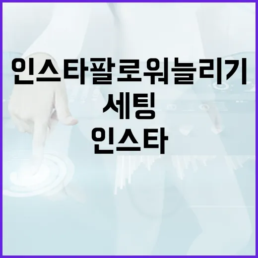 인스타팔로워늘리기 초보자가 먼저 잡아야 할 세팅 방법 - 요약