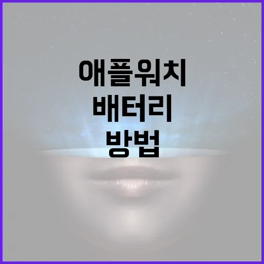애플워치 처음 샀을 때 배터리와 알림부터 제대로 세팅하는 방법 - 요약