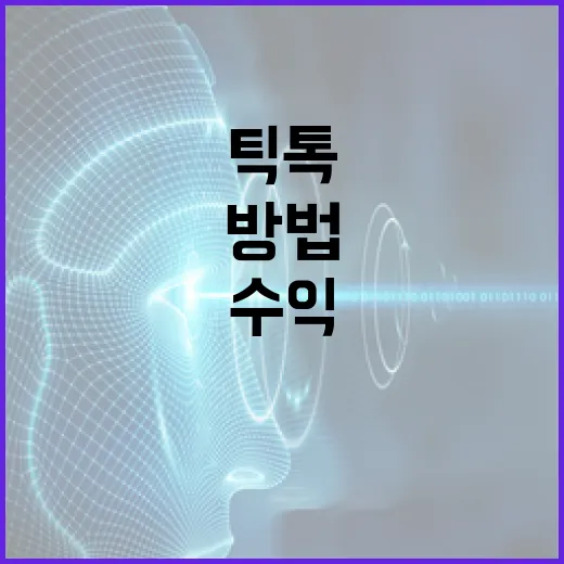 틱톡수익 제대로 만들려면 이렇게 시작하는 방법 - 요약