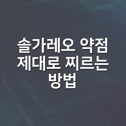솔가레오 약점 제대로 찌르는 방법, 레이드와 배틀에서 헛딜 줄이려면 이렇게 - 요약