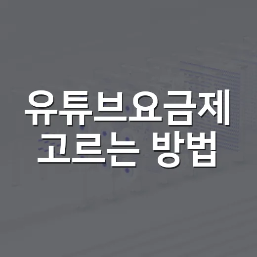 유튜브요금제 고르는 방법, 프리미엄 라이트와 일반 프리미엄 차이 이렇게 보면 됩니다 - 요약