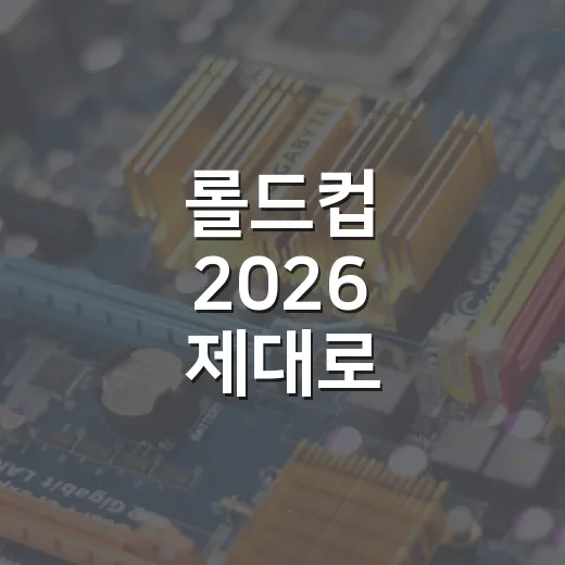롤드컵 2026 제대로 즐기려면 PC와 윈도우를 이렇게 세팅하면 됩니다 - 요약