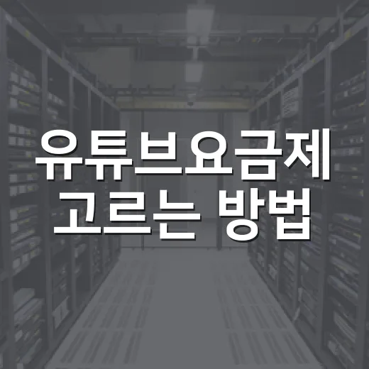 유튜브요금제 고르는 방법, 라이트와 프리미엄 차이 이렇게 보면 됩니다 - 요약