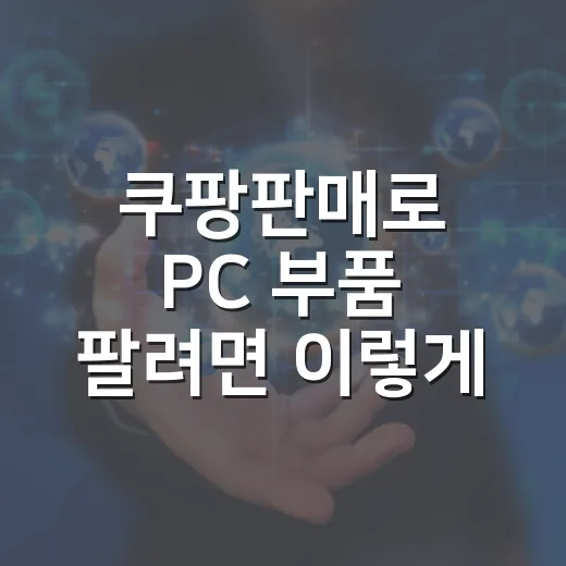 쿠팡판매로 PC 부품 팔려면 이렇게 시작하세요 - 요약
