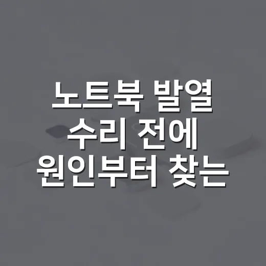 노트북 발열 수리 전에 원인부터 찾는 방법 - 요약