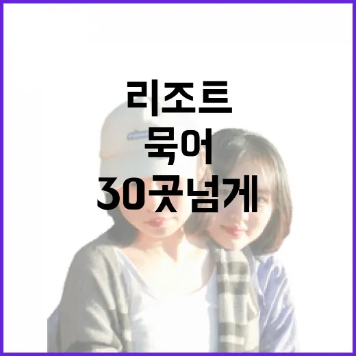 리조트 30곳 넘게 묵어봤더니 사진보다 먼저 봐야 할 것들이 보였다 - 요약