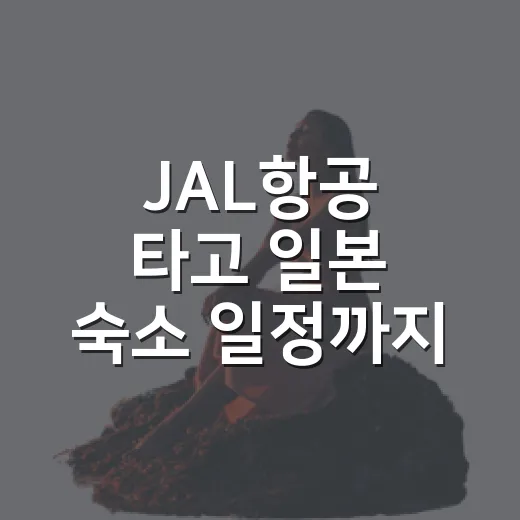 JAL항공 타고 일본 숙소 일정까지 이어가 봤더니 보였던 진짜 차이 - 요약